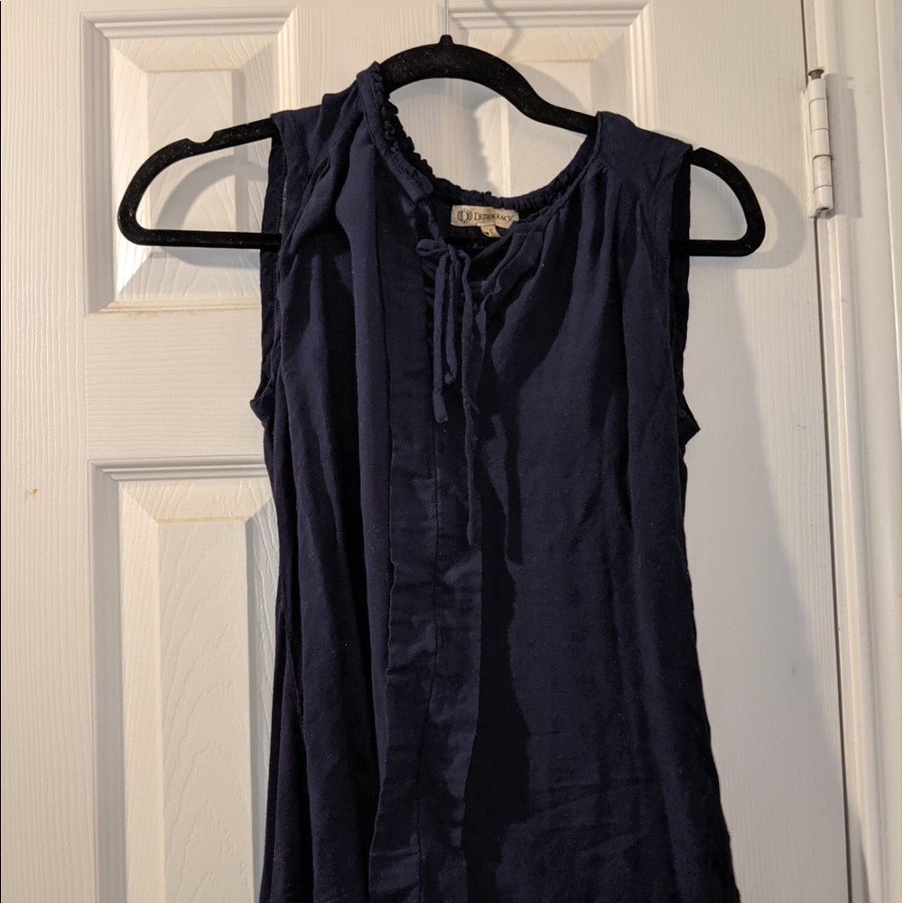 Navy blue Criss Cross Tank size S